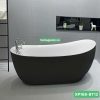 Bồn tắm nằm hình chiếc thuyền gắn vòi nhựa acrylic cao cấp, thiết kế oval hiện đại, bền đẹp, giữ nhiệt lâu.