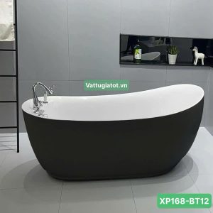Bồn tắm nằm hình chiếc thuyền gắn vòi nhựa acrylic cao cấp, thiết kế oval hiện đại, bền đẹp, giữ nhiệt lâu.