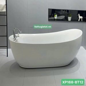 Bồn Tắm Nằm Hình Chiếc Thuyền Gắn Vòi Acrylic Cao Cấp XP168-BT12T
