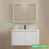 Tủ lavabo nhà tắm màu trắng gương hộp LED 1 chế độ XP168-TL7625T thiết kế hiện đại, cao cấp.