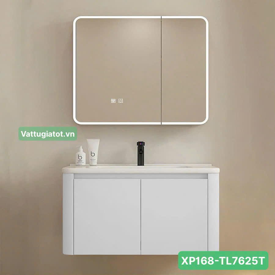 Tủ Lavabo Nhà Tắm Nhôm Màu Trắng Gương Hộp LED 1 Chế Độ XP168-TL7625T Tủ lavabo nhà tắm màu trắng gương hộp LED 1 chế độ XP168-TL7625T thiết kế hiện đại, cao cấp.