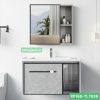 Tủ lavabo nhôm màu xám 60cm XP168-TL7638