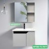 Tủ lavabo nhôm lệch cánh màu xám nhạt XP168-TL7677