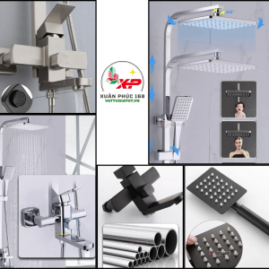 Sen Cây Tắm Đứng Nóng Lạnh Inox 304 XP168-VS9016