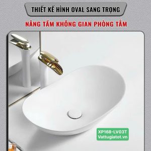 avabo đặt bàn thuyền trắng sứ ceramic XP168-LV03T