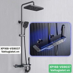 Sen cây phím đàn hiển thị nhiệt độ LED XP168-VS9037 bằng đồng thau cao cấp