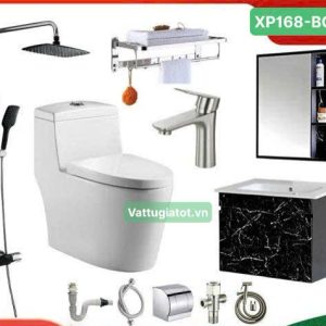 combo trọn bộ nhà tắm 10 món nóng lạnh xp168-bc154