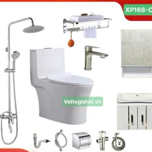 combo trọn bộ nhà tắm 10 món nóng lạnh xp168-cb145