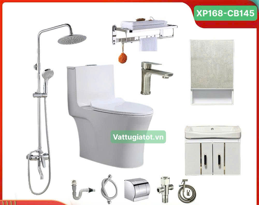 combo trọn bộ nhà tắm 10 món nóng lạnh xp168-cb145 combo trọn bộ nhà tắm 10 món nóng lạnh xp168-cb145