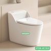 Bồn cầu 1 khối trắng nút xả lệch cao cấp XP168-BC1030, sứ men nano kháng khuẩn, xả mạnh tiết kiệm nước.