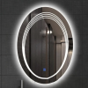 Gương soi đèn LED hình oval XP168-G118 cảm ứng chống mờ hiện đại